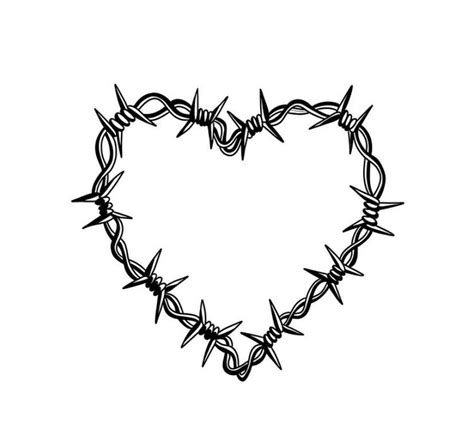 Barbed Wire Heart Tattoos Barbed Wire Heart Tattoos