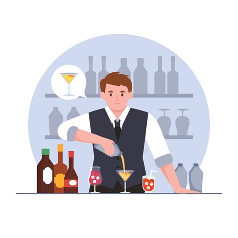 Bartender Clip Art Vector Bartender Clip Art Vector