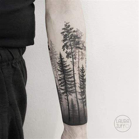 Best Pine Tree Tattoo Sleeve Pine Tree Tattoo Forearm Pine Tree