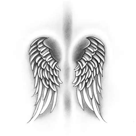 Black And Grey Angel Wings With The Letter B Memorial Tattoo Blackink Ai Black And Grey Angel Wings With The Letter B Memorial Tattoo Blackink Ai