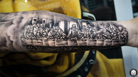 Black Jesus Last Supper Tattoo Black Jesus Last Supper Tattoo