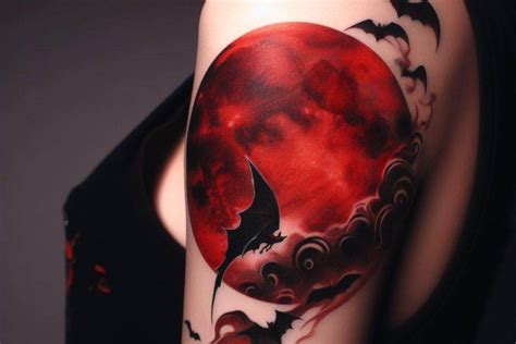 Blood Moon Tattoo Embrace The Mystical Canvas Of Night Your Own Blood Moon Tattoo Embrace The Mystical Canvas Of Night Your Own