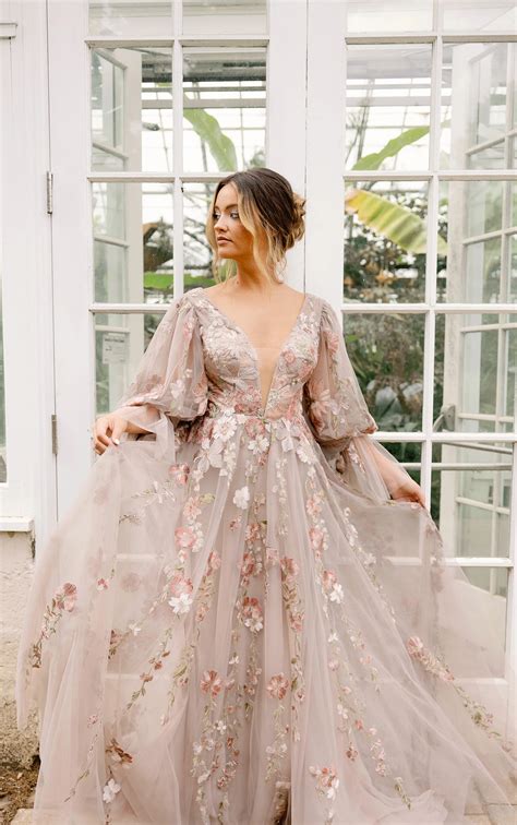 Discover the Perfect Boho Wedding Dress With Color