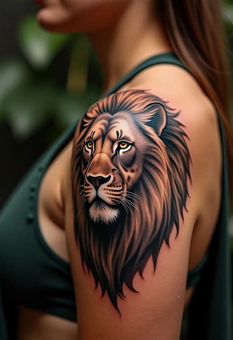 Bold Lion Head Tattoo Design Cozy Vibes Bold Lion Head Tattoo Design Cozy Vibes
