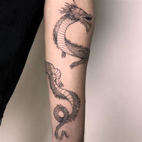 Chinese Dragon Tattoos On Arm