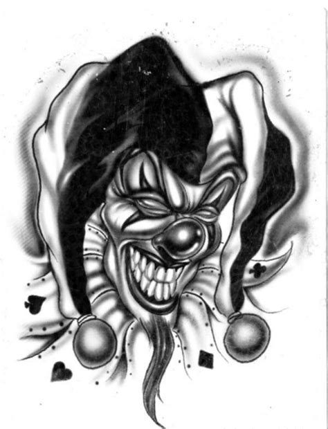Clown Joker Tattoo Designs Clown Joker Tattoo Designs