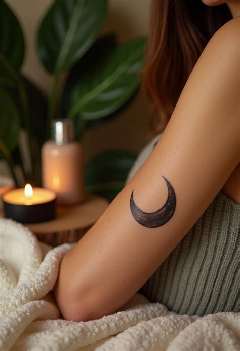 Crescent Moon Tattoo Designs Cozy Vibes