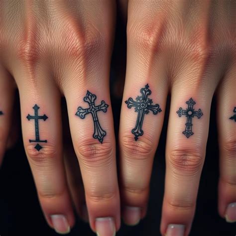 Cross Tattoo On Finger Designs Ideas And Meaning Tattoos For You