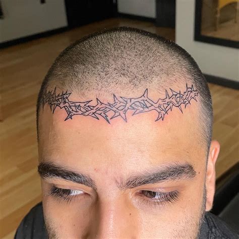 Crown Of Thorns Tattoo On Head Crown Of Thorns Tattoo On Head