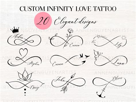 Custom Name Infinity Tattoo Design Elegant Memorial Tattoo Etsy Australia Custom Name Infinity Tattoo Design Elegant Memorial Tattoo Etsy Australia