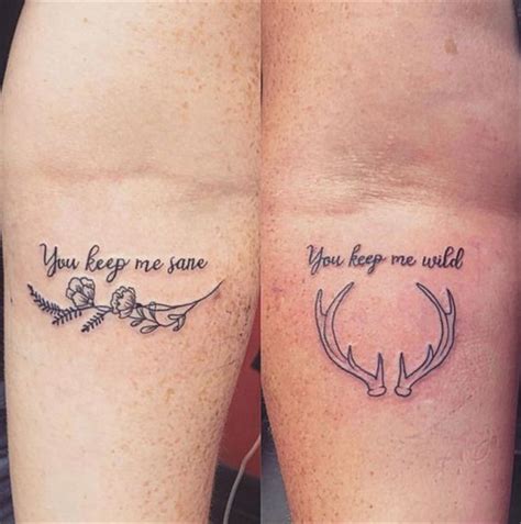 Cute Couple Matching Tattoos