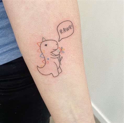 Cute Dinosaur Tattoos For A Playful Look Cute Dinosaur Tattoos For A Playful Look