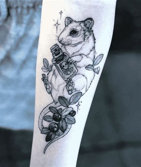 Cute Rat Tattoo Design Cute Rat Tattoo Design