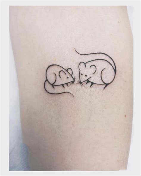 Cute Rat Tattoo