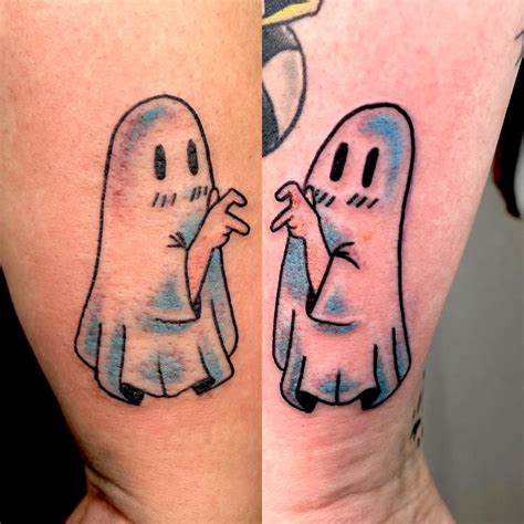 Cute Spooky Ghosts Spooky Tattoos Cute Matching Tattoos Halloween Cute Spooky Ghosts Spooky Tattoos Cute Matching Tattoos Halloween