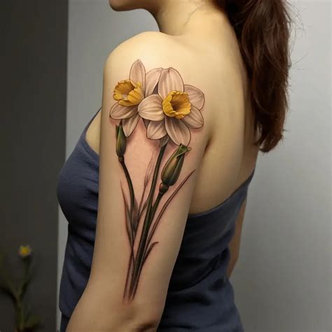 Daffodil Tattoos Meaning Significance 154 Designs Hbtat2