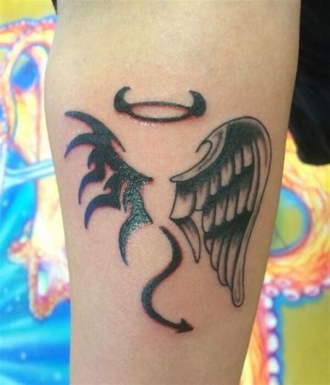Devil Tattoo Angel Devil Tattoo Word Tattoos