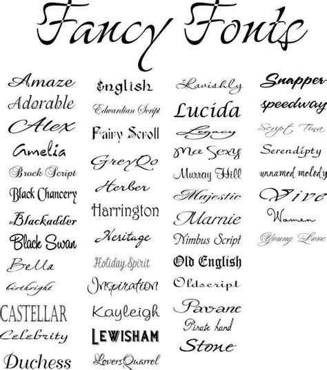 Different Tattoo Fonts Styles
