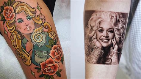 Dolly Parton Portrait Tattoos