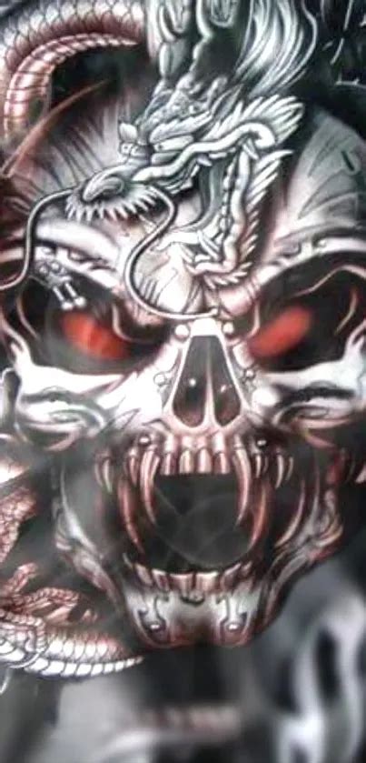 Dragon Skull Tattoo Art Free Download