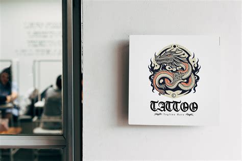 Editable Tattoo Studio Logo Design Dragon Tiger Head Etsy Editable Tattoo Studio Logo Design Dragon Tiger Head Etsy