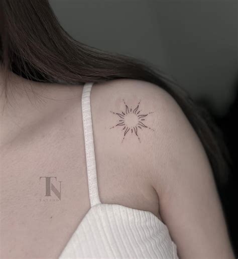Elegant Sun Tattoo Elegant Sun Tattoo