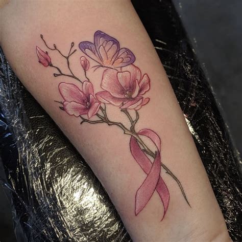Empowering Breast Cancer Tattoo Designs