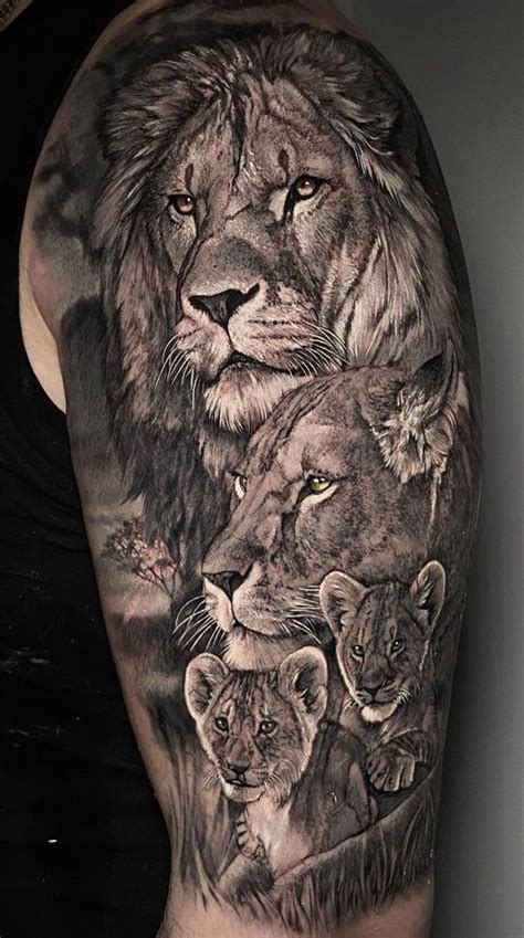 Family Tattoo Designs With Lion Motif Family Tattoo Designs With Lion Motif