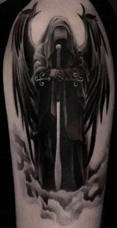 Female Angel Of Death Tattoo Designs Female Angel Of Death Tattoo Designs