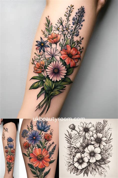 Female Flower Tattoo Designs