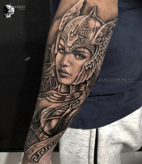 Female Viking Warrior Tattoo Female Viking Warrior Tattoo