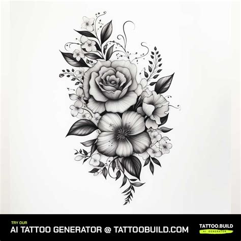 Flower Tattoo Designs For Thigh Tattoo Style Trends