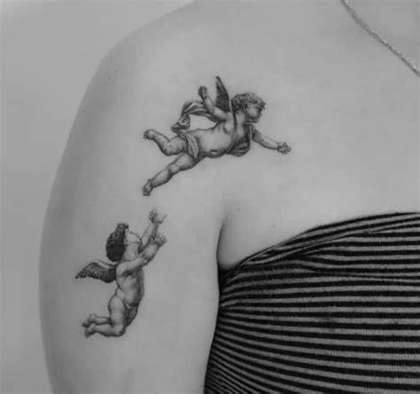 Flying Cherub Tattoo