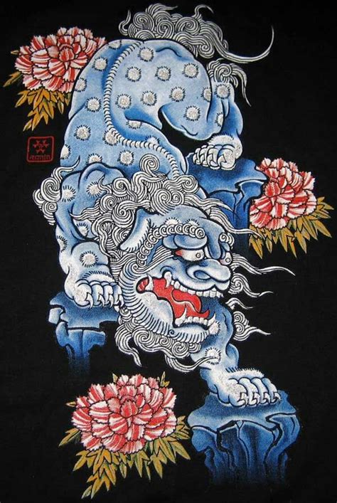 Foo Dog Blue Japanese Tattoo Symbols Japanese Tattoo Art Foo Dog Foo Dog Blue Japanese Tattoo Symbols Japanese Tattoo Art Foo Dog
