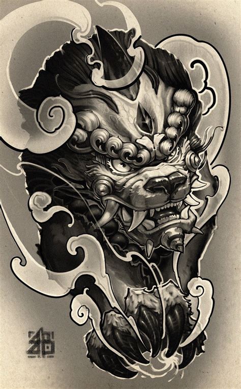 Foo Dog Tattoo Design Foo Dog Tattoo Design