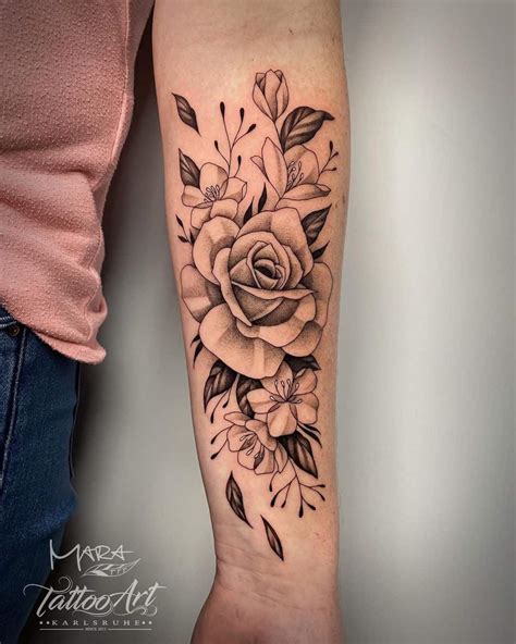 Forearm Female Rose Tattoo Designs At Cynthia Ridgeway Blog