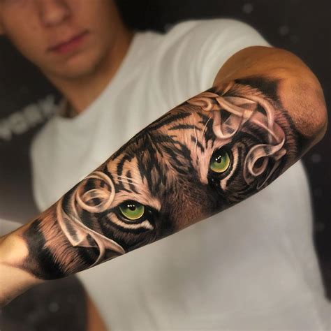 Forearm Tattoos Tiger
