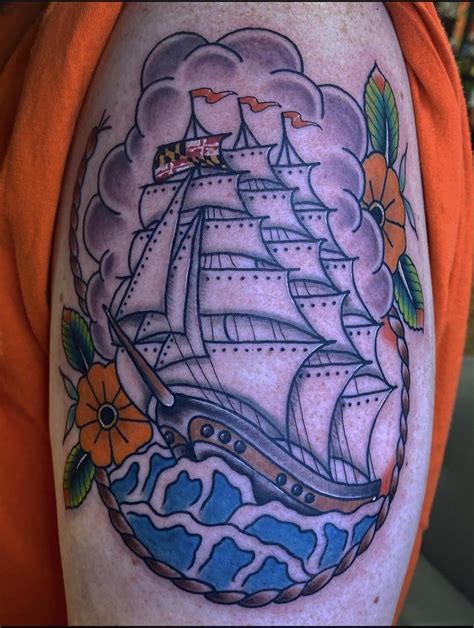Fresh Clipper Ship By Ellie At Orange Tattoo In Annapolis Md R Fresh Clipper Ship By Ellie At Orange Tattoo In Annapolis Md R