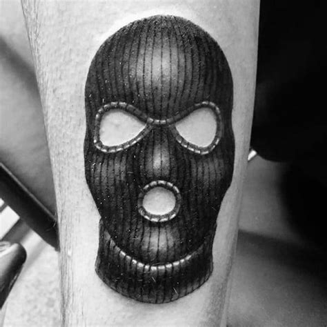 Gangster Ski Mask Tattoo Designs Watercolor Tattoo Design
