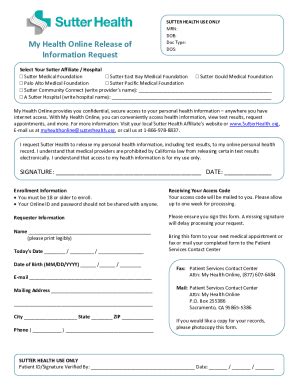 Get Form Signed My Health Online