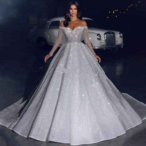 Glitter Princess Wedding Dress Trends 2023