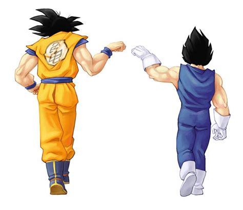 Goku Amp Vegeta Fist Bump Anime Dragon Ball Anime Dragon Ball Super