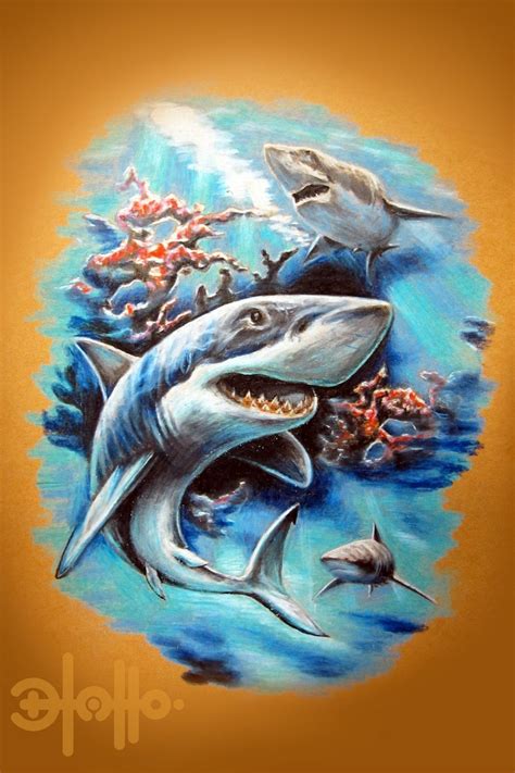 Great White Shark Tattoo Designs