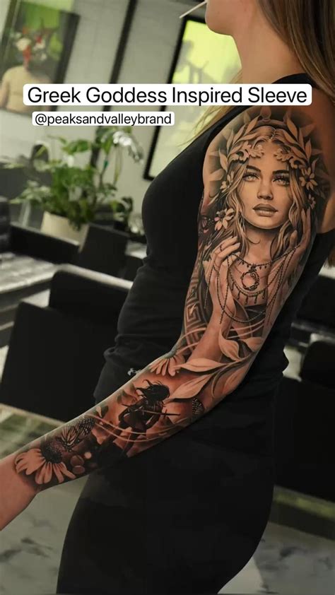 Greek Goddess Tattoo Sleeve Greek Goddess Tattoo Sleeve