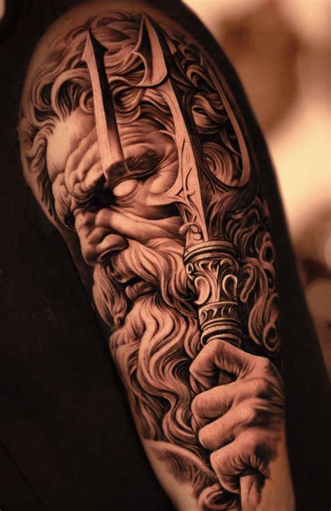 Greek Gods Tattoos Poseidon