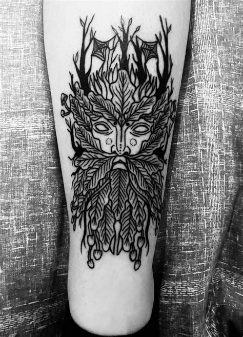 Green Man Tattoo Design Weasyl Green Man Tattoo Design Weasyl