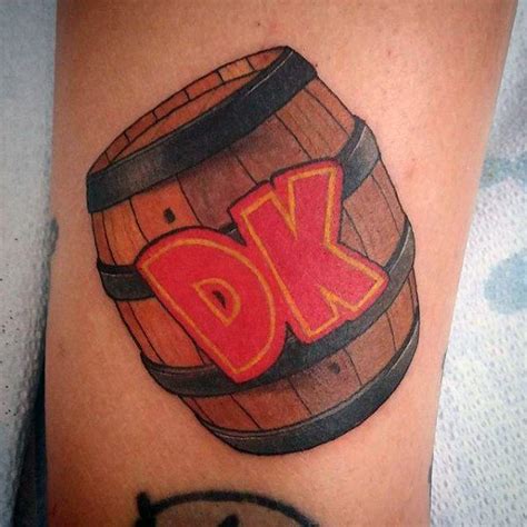 Guy With Small Forearm Donkey Kong Tattoo Design Tatuagem De Jogos