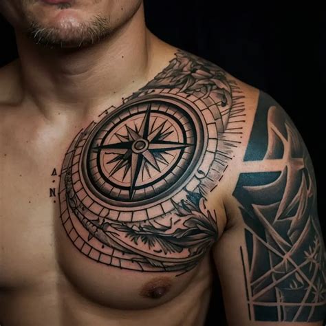 Half Chest Tattoos For Men Half Chest Tattoos For Men