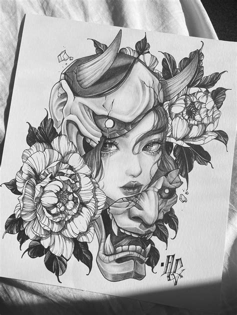 Hannya Mask Design For My Portfolio Cc Always Welcome And Appreciated R Tattooapprentice Hannya Mask Design For My Portfolio Cc Always Welcome And Appreciated R Tattooapprentice