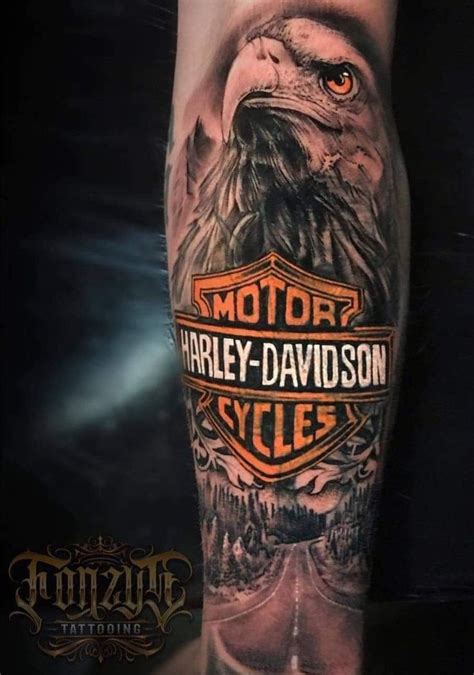 Harley Davidson In Tattoos